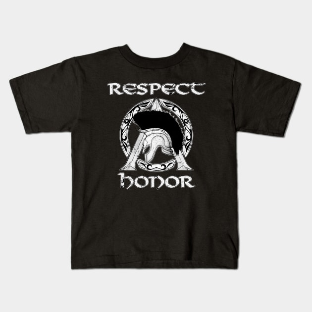 Respect and Honor Kids T-Shirt by NicGrayTees